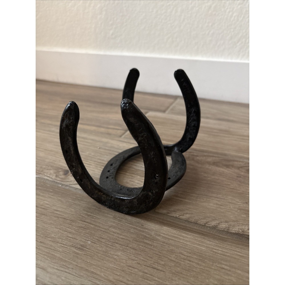 horseshoe napkin‎ letter holder, Western americana horse 6"